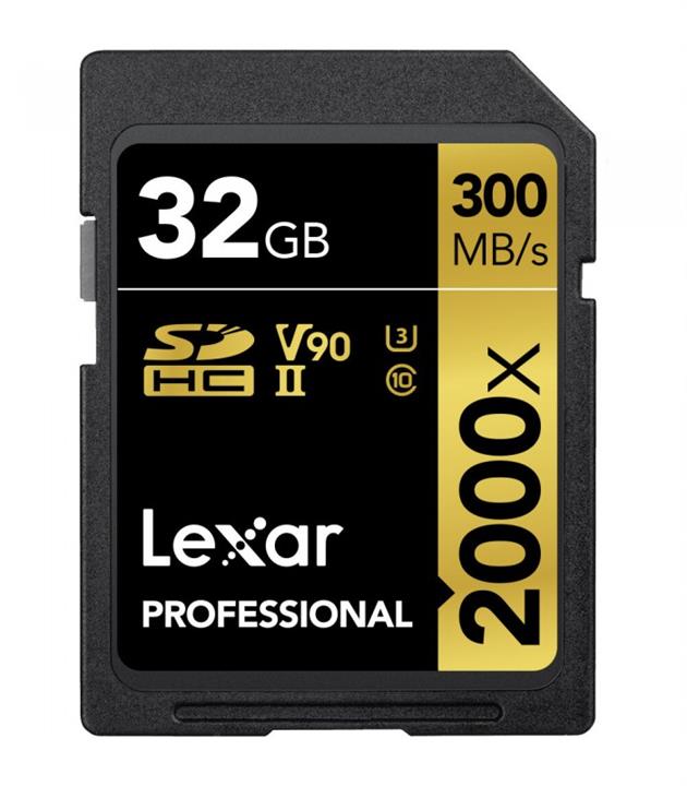 کارت حافظه لکسار Lexar 32GB Professional 2000x UHS-II SDHC